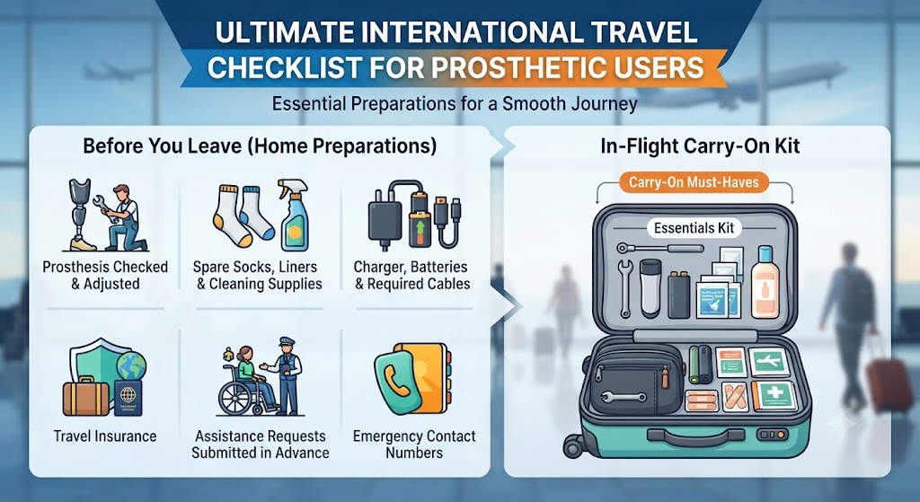 Ultimate International Travel Checklist For Prosthetic Users