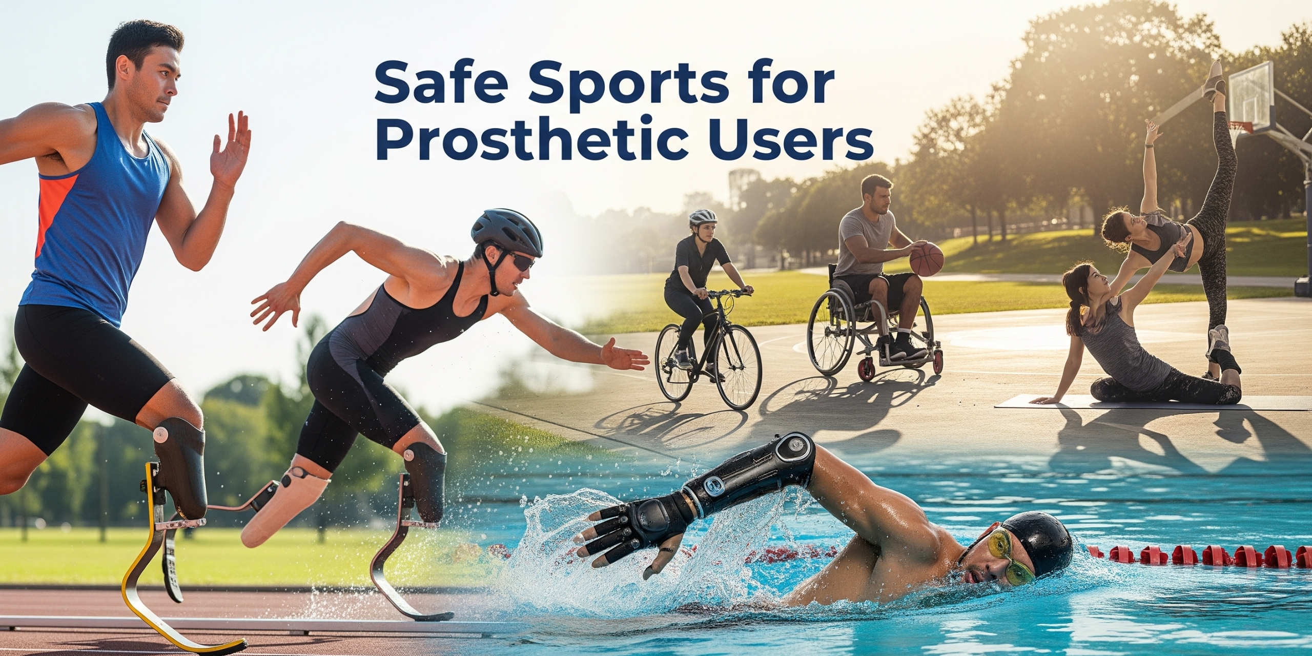 What sports are safe for prosthetic users?