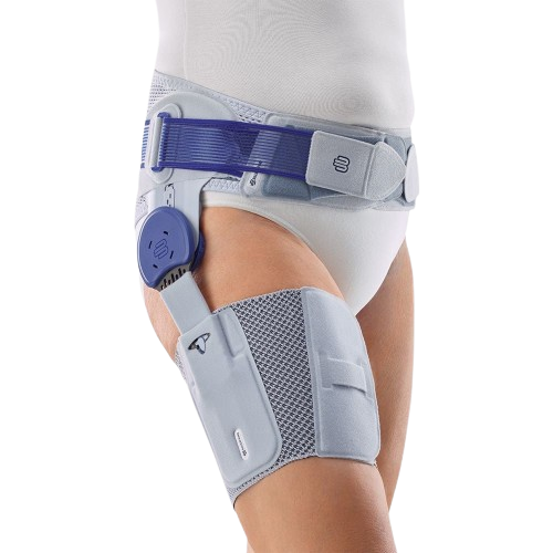 Soft hinged knee support brace for mild osteoarthritis