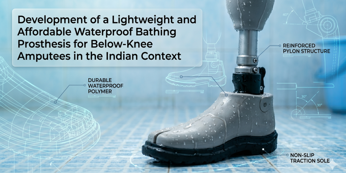 Development of a Lightweight and Affordable Waterproof Bathing Prosthesis for Below-Knee Amputees in the Indian Context