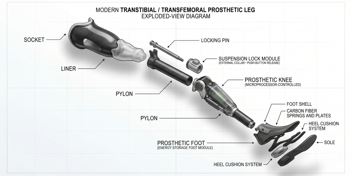 Understanding the Different Components of a Prosthetic Limb: A Complete Guide