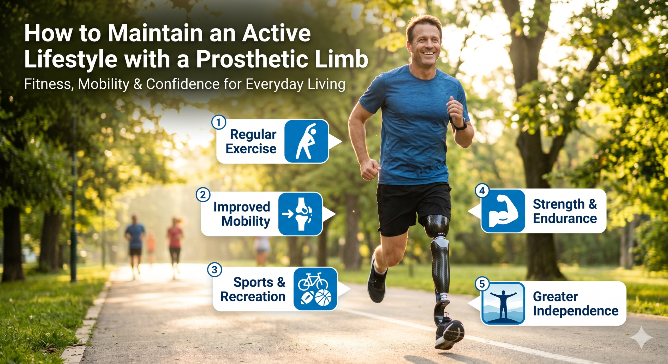 How to Maintain an Active Lifestyle with a Prosthetic Limb?