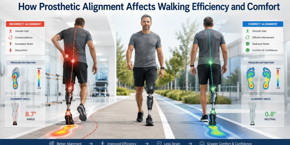 How Prosthetic Alignment Affects Walking Efficiency and Comfort?