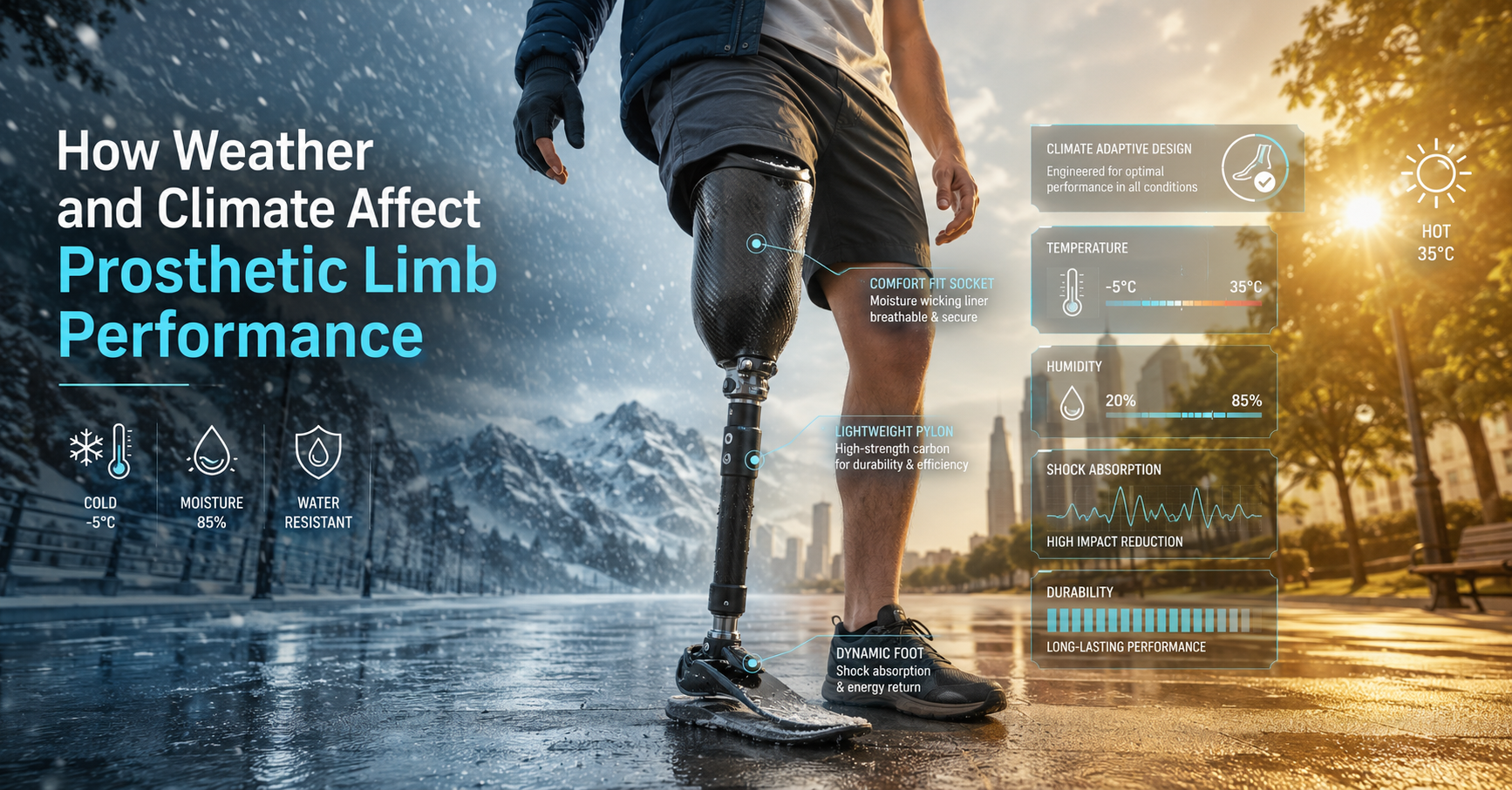 How Weather and Climate Affect Prosthetic Limb Performance?